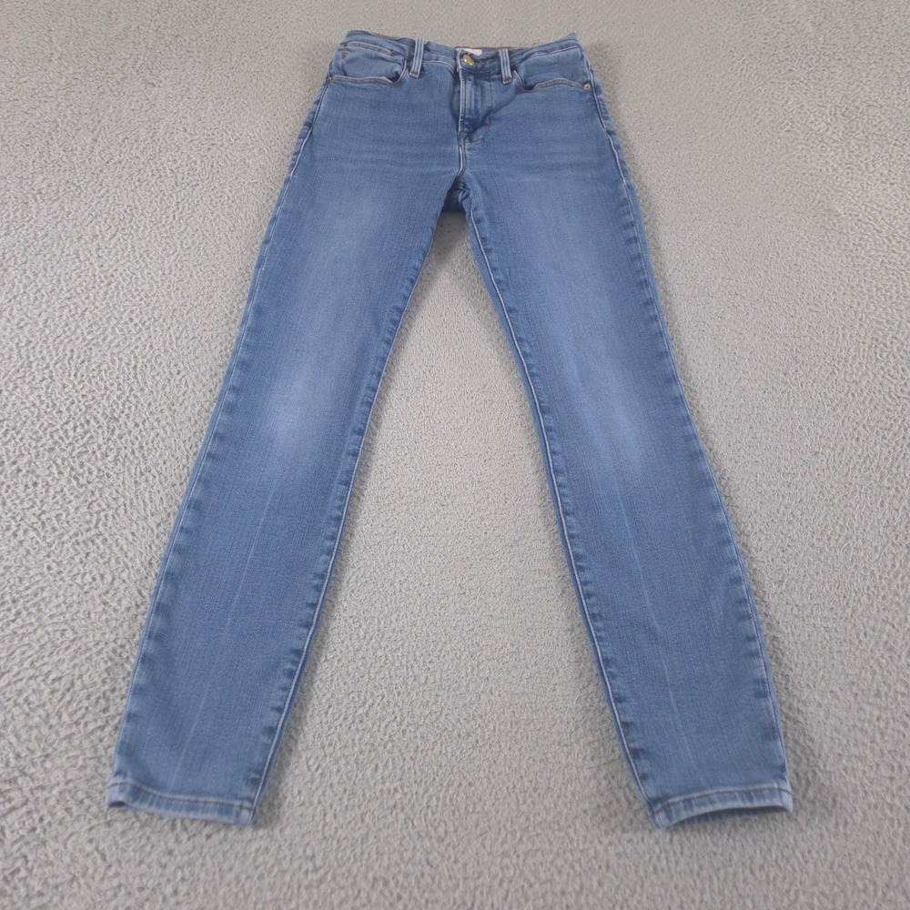 FRAME Jeans Womens 25 Blue Le High Skinny Leg Hart Modal Blend Stretch Pants